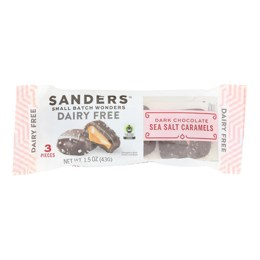 Sanders Dark Chocolate Sea Salt Caramels - 8-Pack, 1.5 Ounce Each