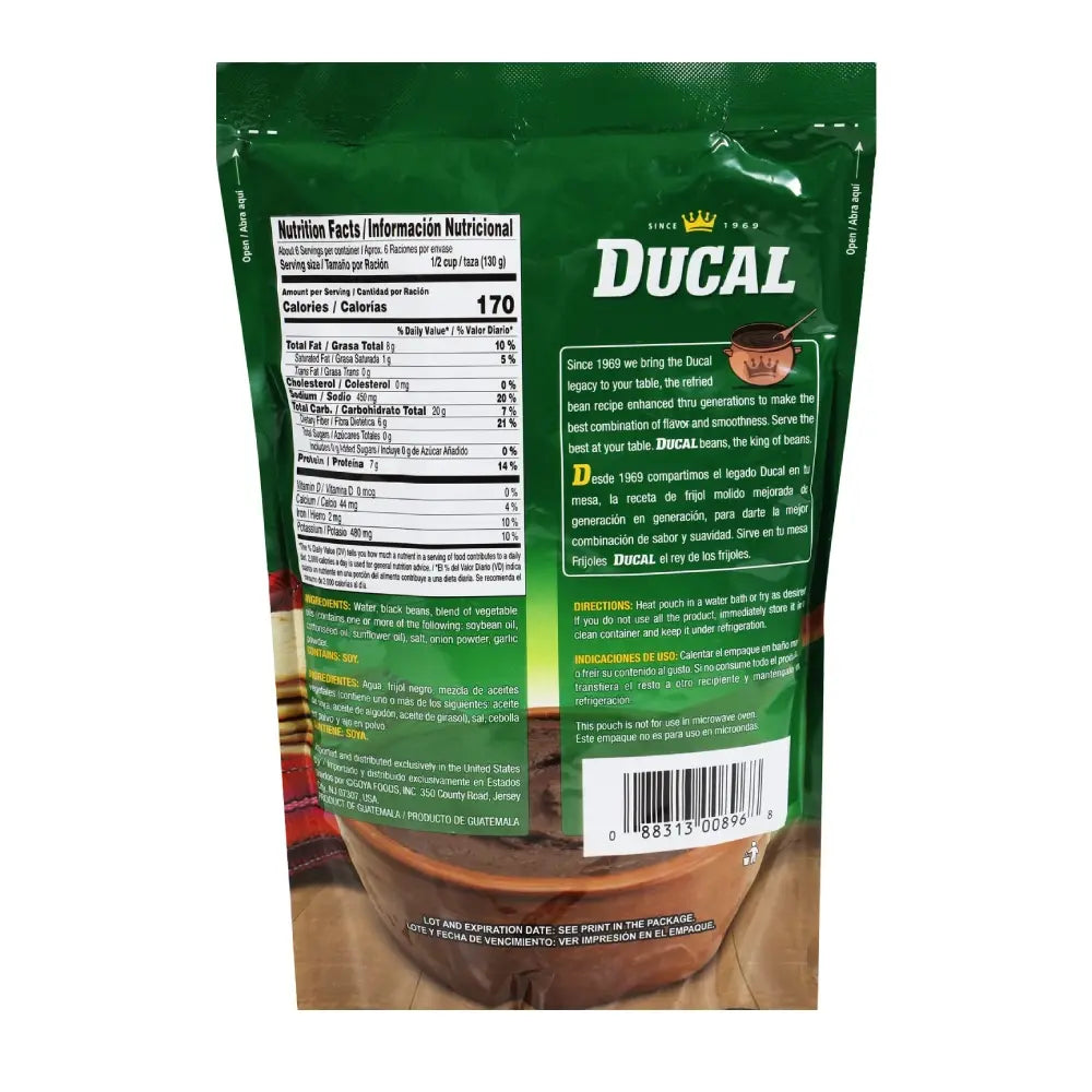 Ducal Black Beans Doy Pack 28 oz
