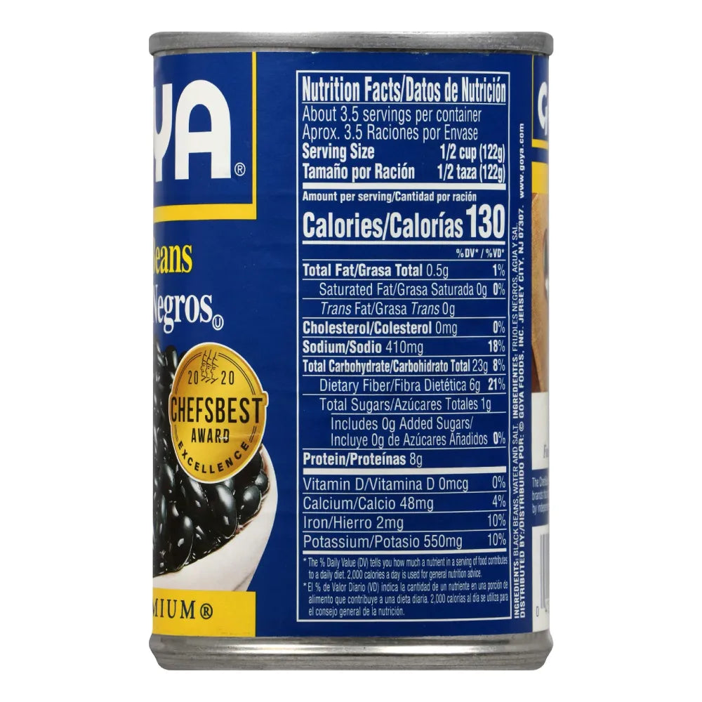Goya Whole Black Beans 15.5 oz