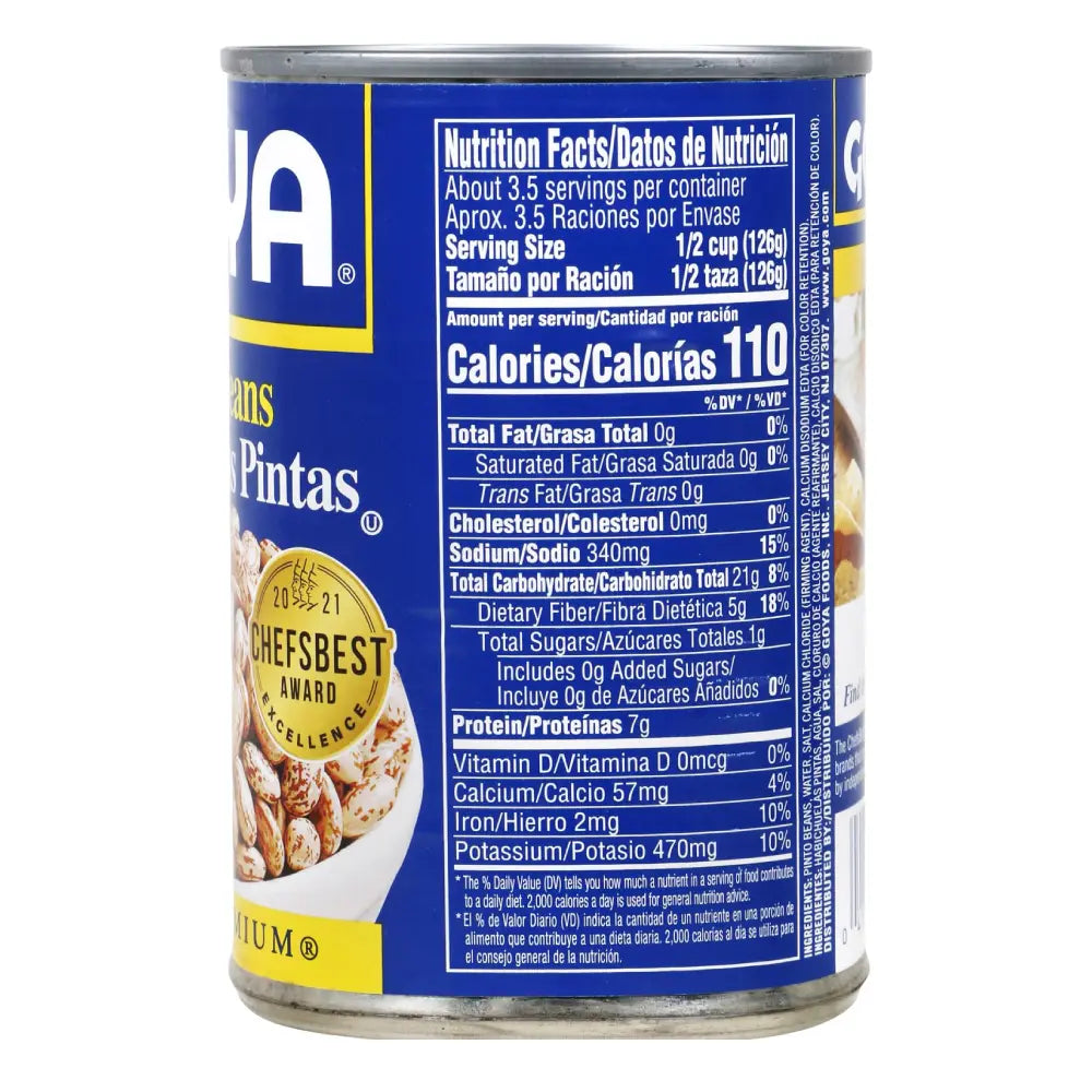 Goya Whole Pinto Beans 15.5 oz
