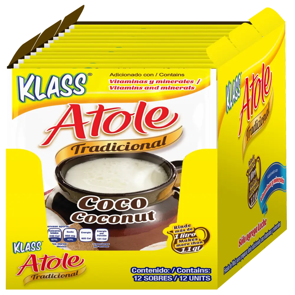 Klass Atole Coco (4x12ct) 1.52 oz