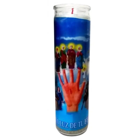 La Mano Poderosa White Candle tall