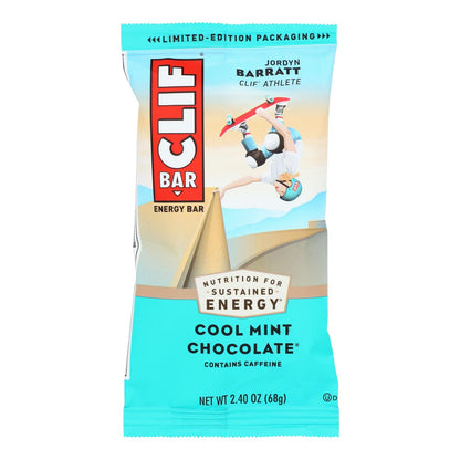 Clif Bar Organic Cool Mint Chocolate Energy Bar, 2.4 oz, Pack of 12
