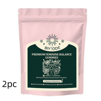 Factory Ready Stock Wholesale OEM ODM Custom Vaginal Vitamin Healthy Vaginal Flora Feminine Balance Gummies For Digestive And Immune Enhancement