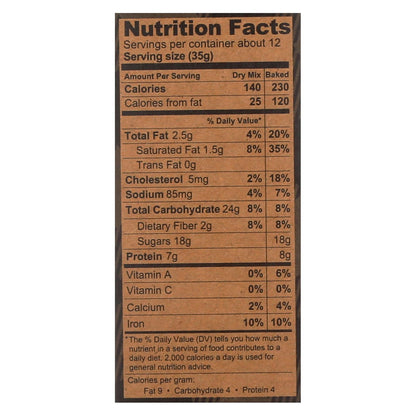 Kodiak Cakes Brownie Mix Chocolate Fudge, 14.82 Oz (Pack of 6)