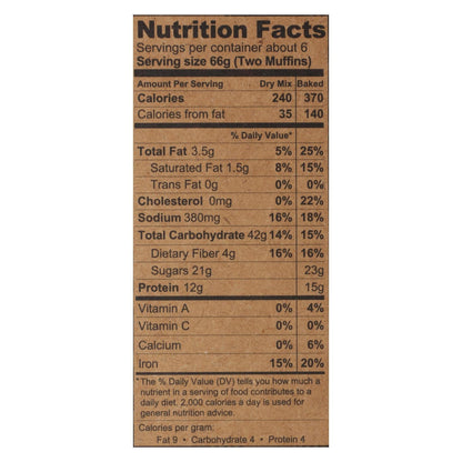 Kodiak Ultimate Double Dark Chocolate Protein-Packed Muffin Mix (Pack of 6 - 14 Oz)