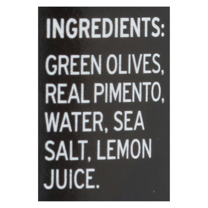 Gaea Stuffed Green Olives with Real Pimento (Pack of 8, 6 Oz)