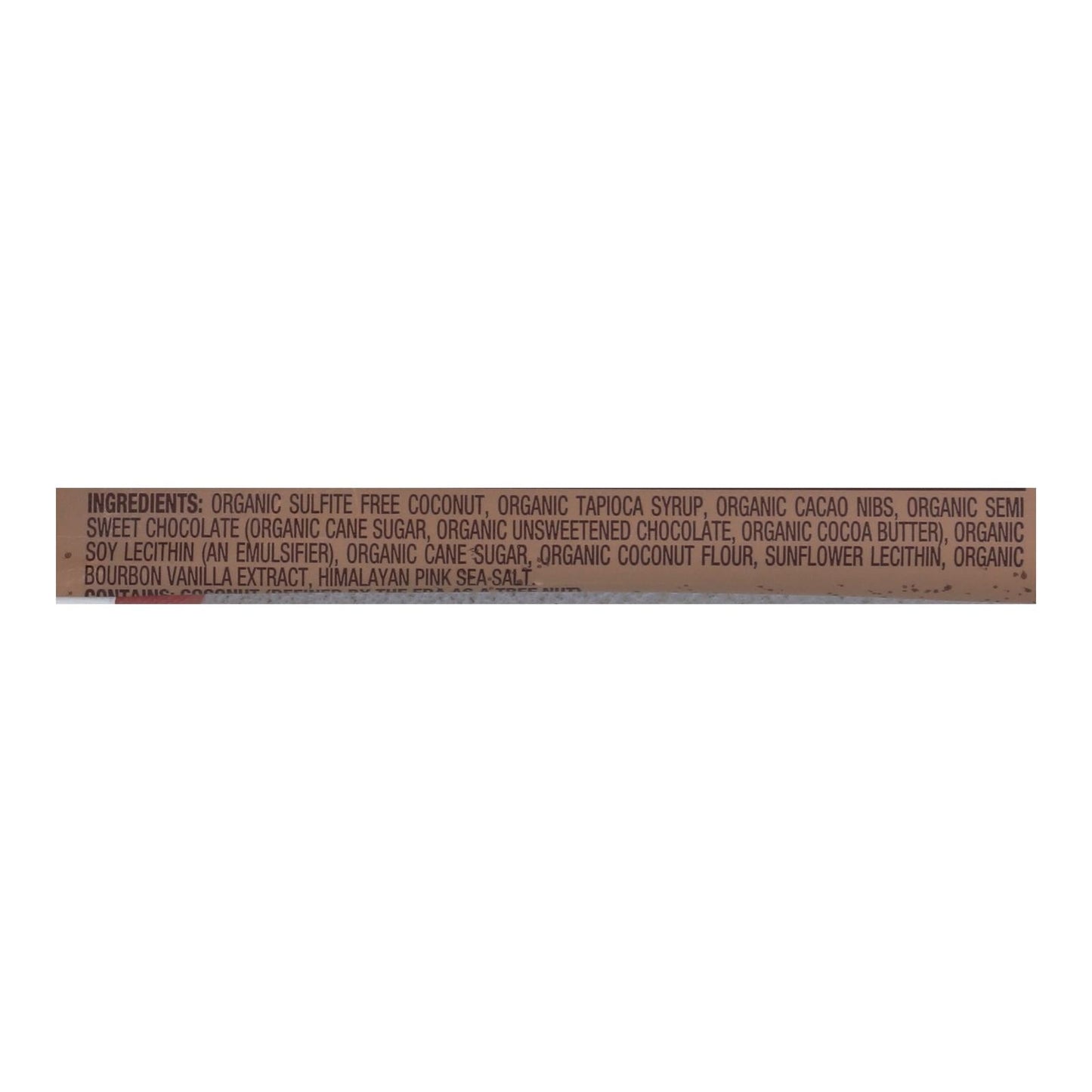 Jennie's Organic Coconut Bar with Cacao Powder - Case of 12 - 1.5 oz