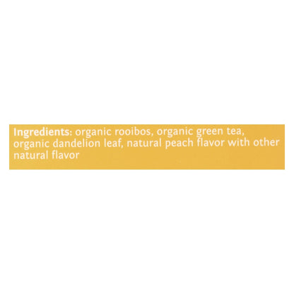 Steep By Bigelow Organic Dandelion Peach Rooibos Green Tea, 20 Tea Bags (Pack of 6)