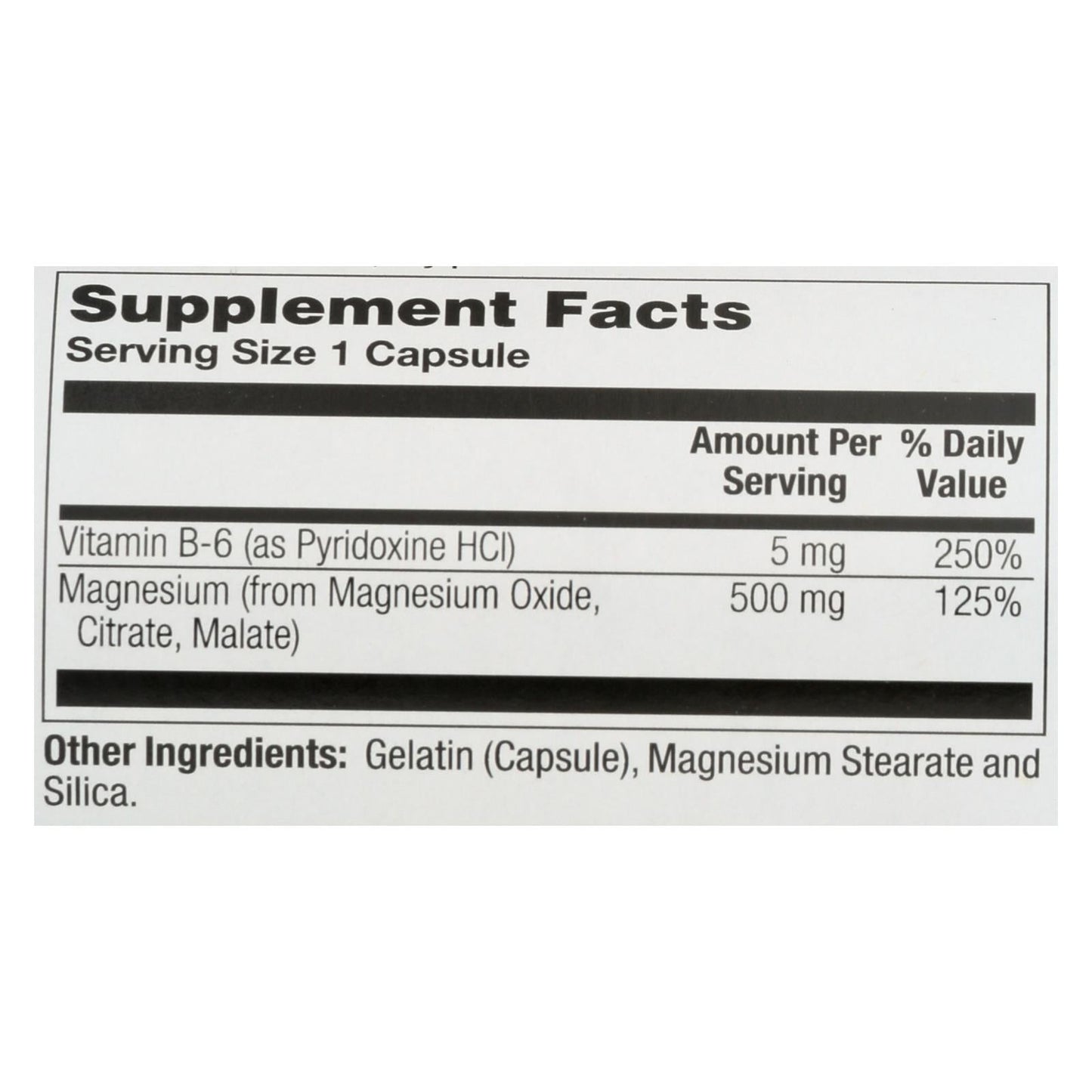 Nature's Life Magnesium 500mg - Powerful Supplement for Muscle & Nerve Support (100 Caplets)