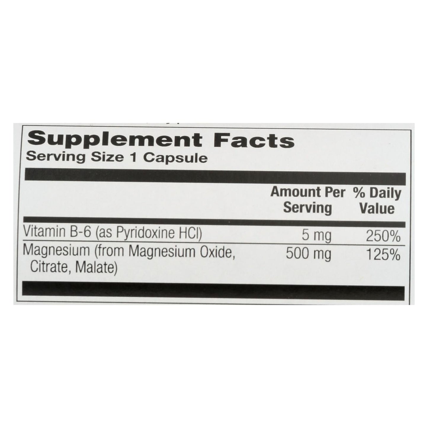 Nature's Life Magnesium 500mg - Powerful Supplement for Muscle & Nerve Support (100 Caplets)