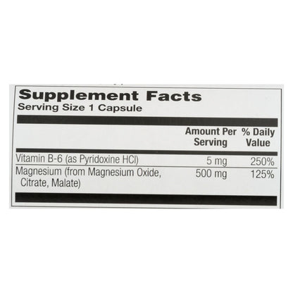 Nature's Life Magnesium 500mg - Powerful Supplement for Muscle & Nerve Support (100 Caplets)