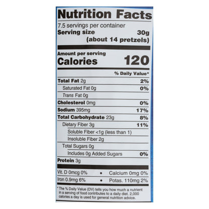 Unique Pretzels - Sprouted Shells - Original Sea Salt -  (Pack of 12, 8 Oz.)