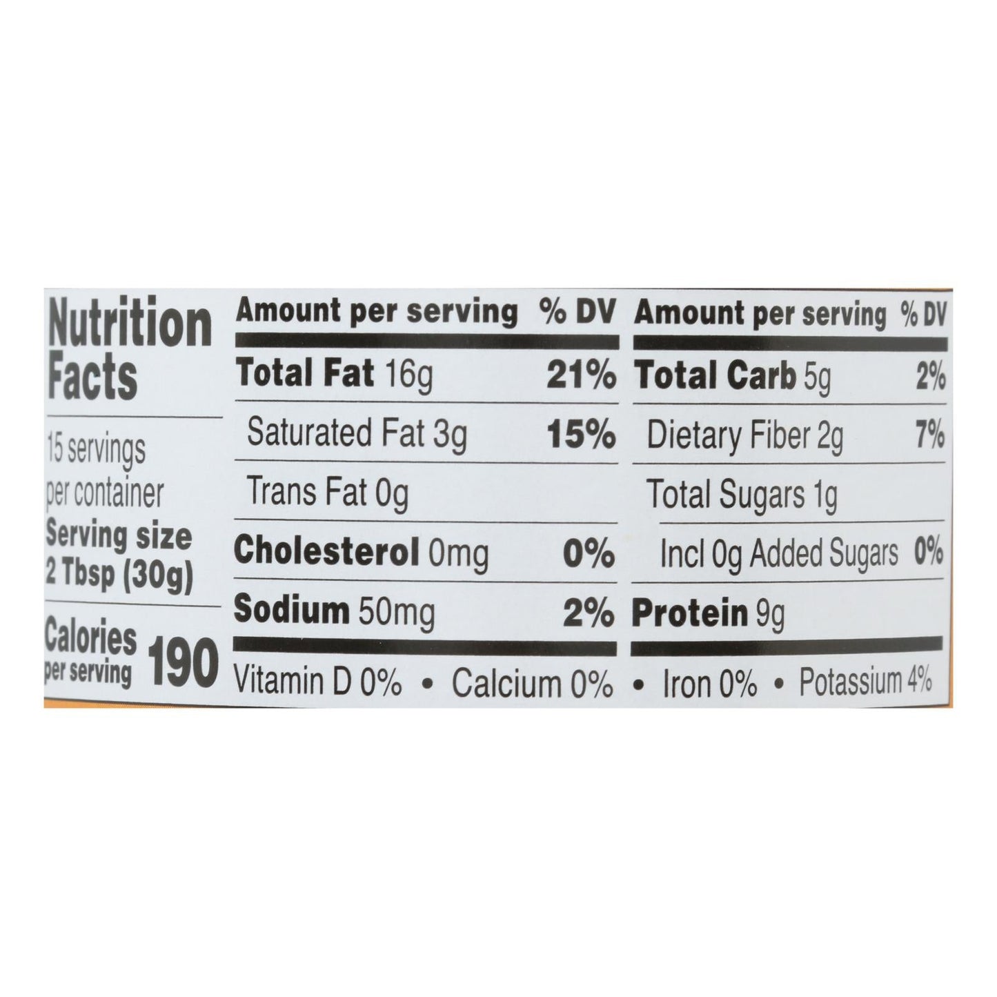 Jars Once Again Creamy Unsweetened Peanut Butter (6-Pack, 16 oz Jars)