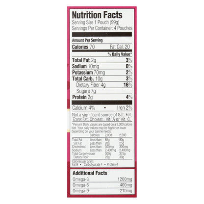 Mamma Chia Organic Vitality Snack Squeeze - Strawberry Banana 3.5 Oz, Pack of 6