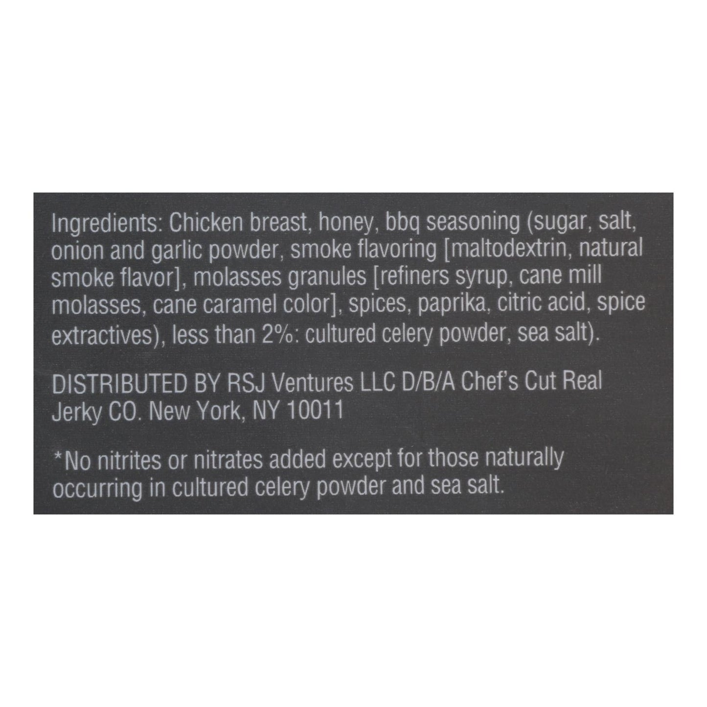 Chef's Cut Jerky - Real Chicken Kentucky Honey BBQ (Pack of 8 - 2.5 Oz)
