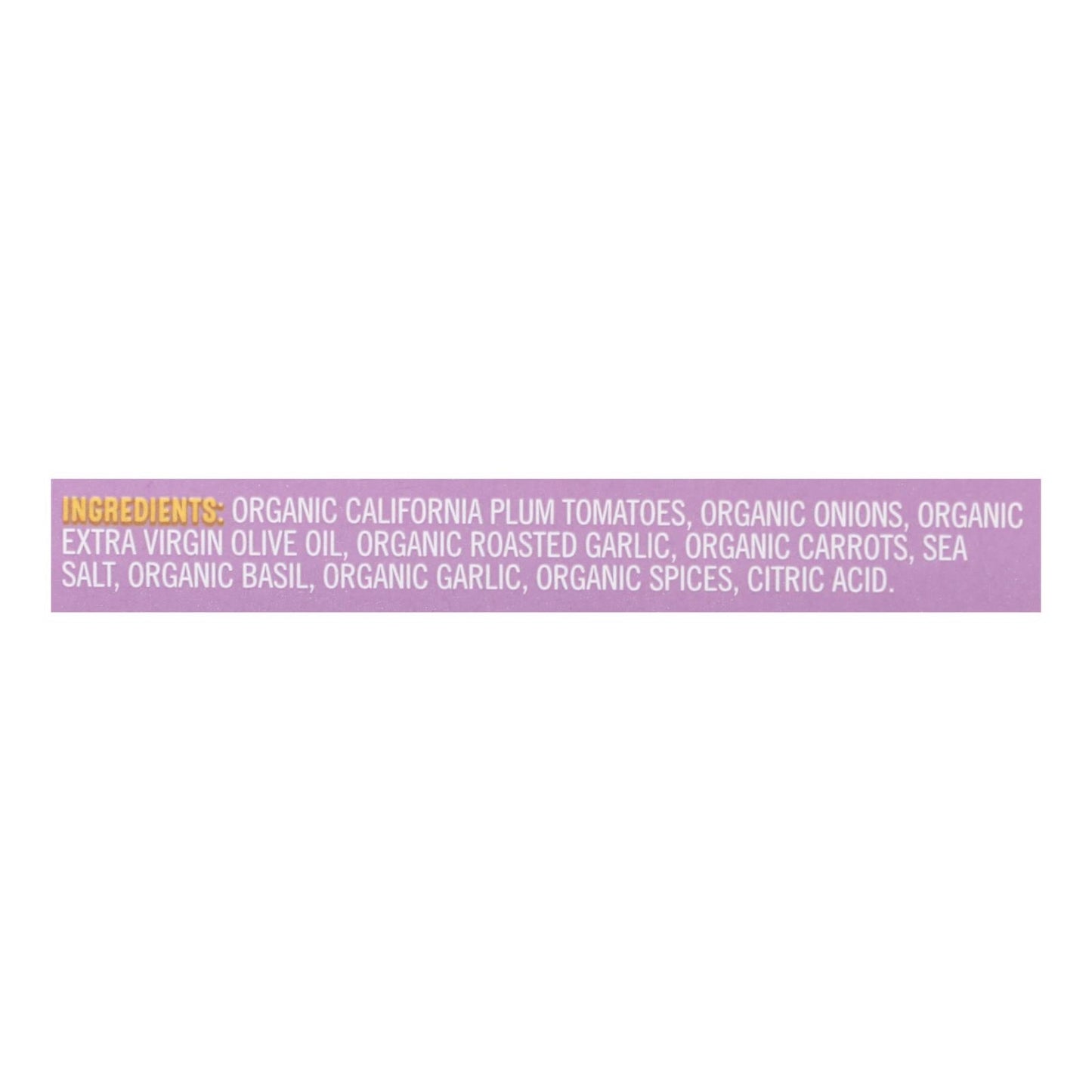Sonoma Gourmet Organic Roasted Garlic Pasta Sauce 6 - 25 Oz. Packs