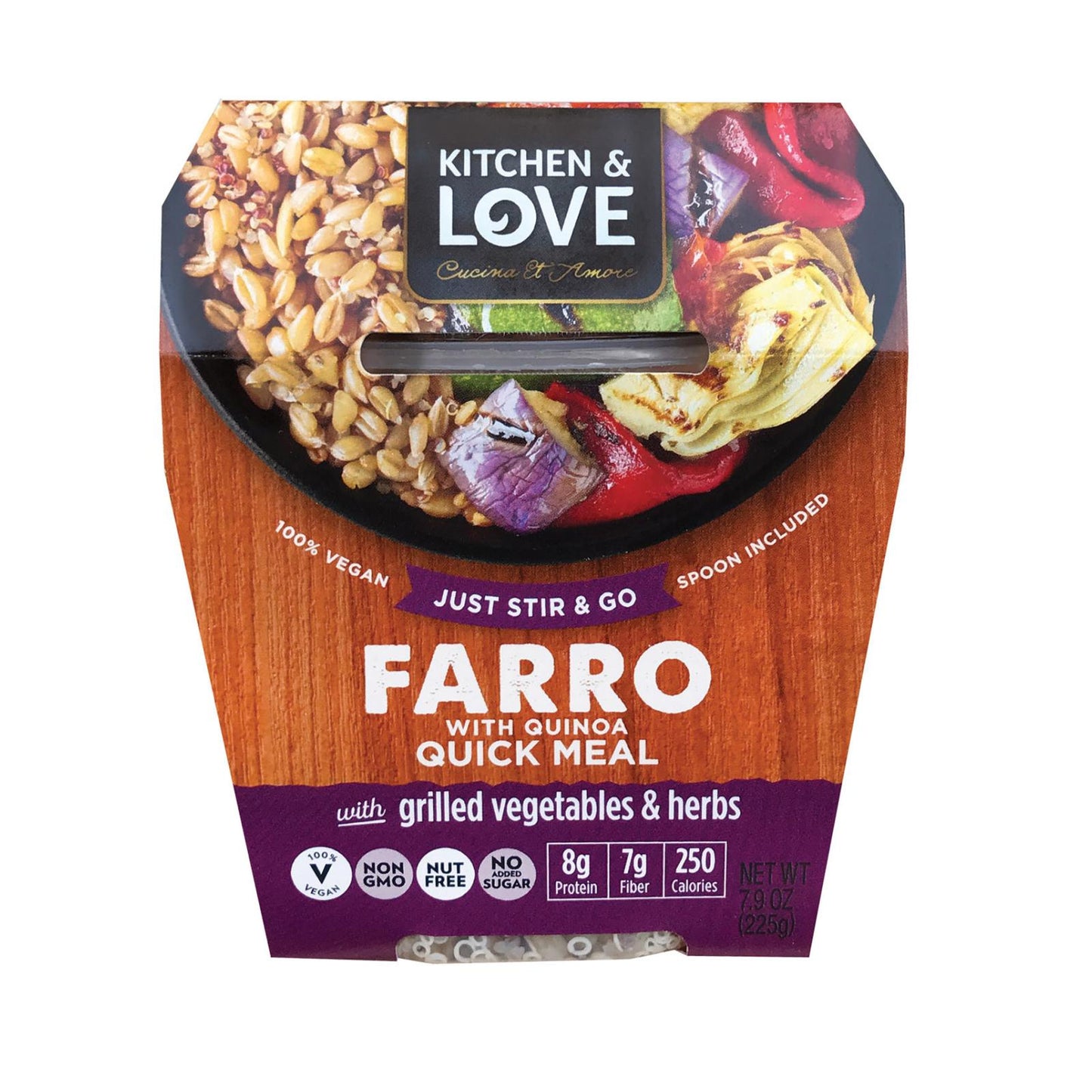 Cucina And Amore Grilled Vegetables Farro 6-Pack, 7.9 Oz