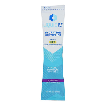 Liquid I.V. Multi-Serving Hydration Multiplier .56 Oz Acai Berry Drink Mix (Pack of 8)