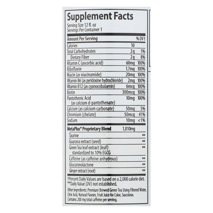 Celsius Live Fit Peach Mango Green Tea, Non-Carbonated, 12 Pack, 12 Fz