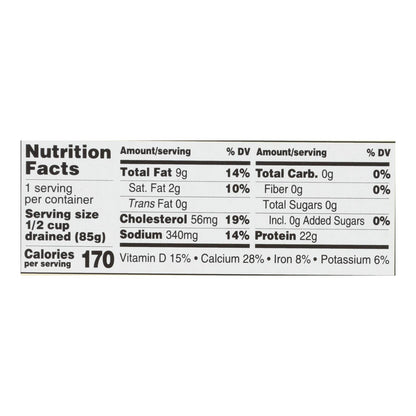 Season Sardines in Water - Case of 12 - 4.375 Oz Tins