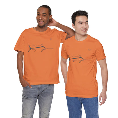 TS-028ML-24 Swordfish T-Shirt  Ocean Lover Swordfish Art Fishing Gift