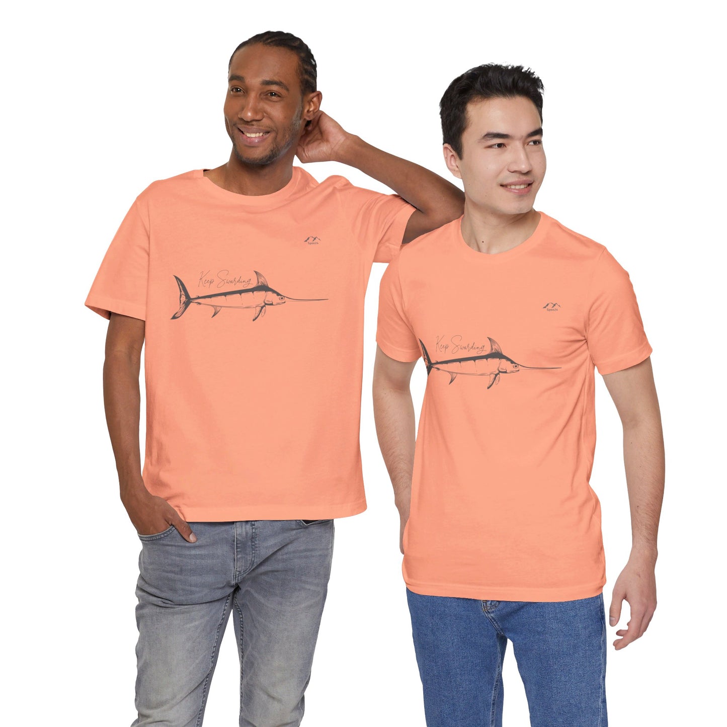 TS-028ML-24 Swordfish T-Shirt  Ocean Lover Swordfish Art Fishing Gift