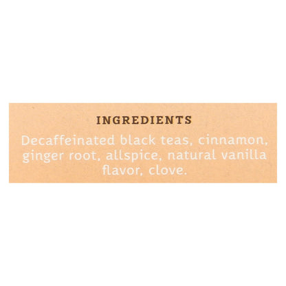 Stash Tea Decaf Vanilla Chai - 6 Cases of 18 Count