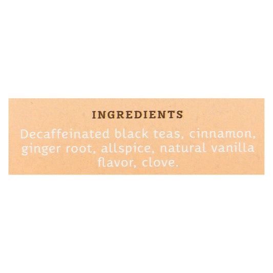 Stash Tea Decaf Vanilla Chai - 6 Cases of 18 Count