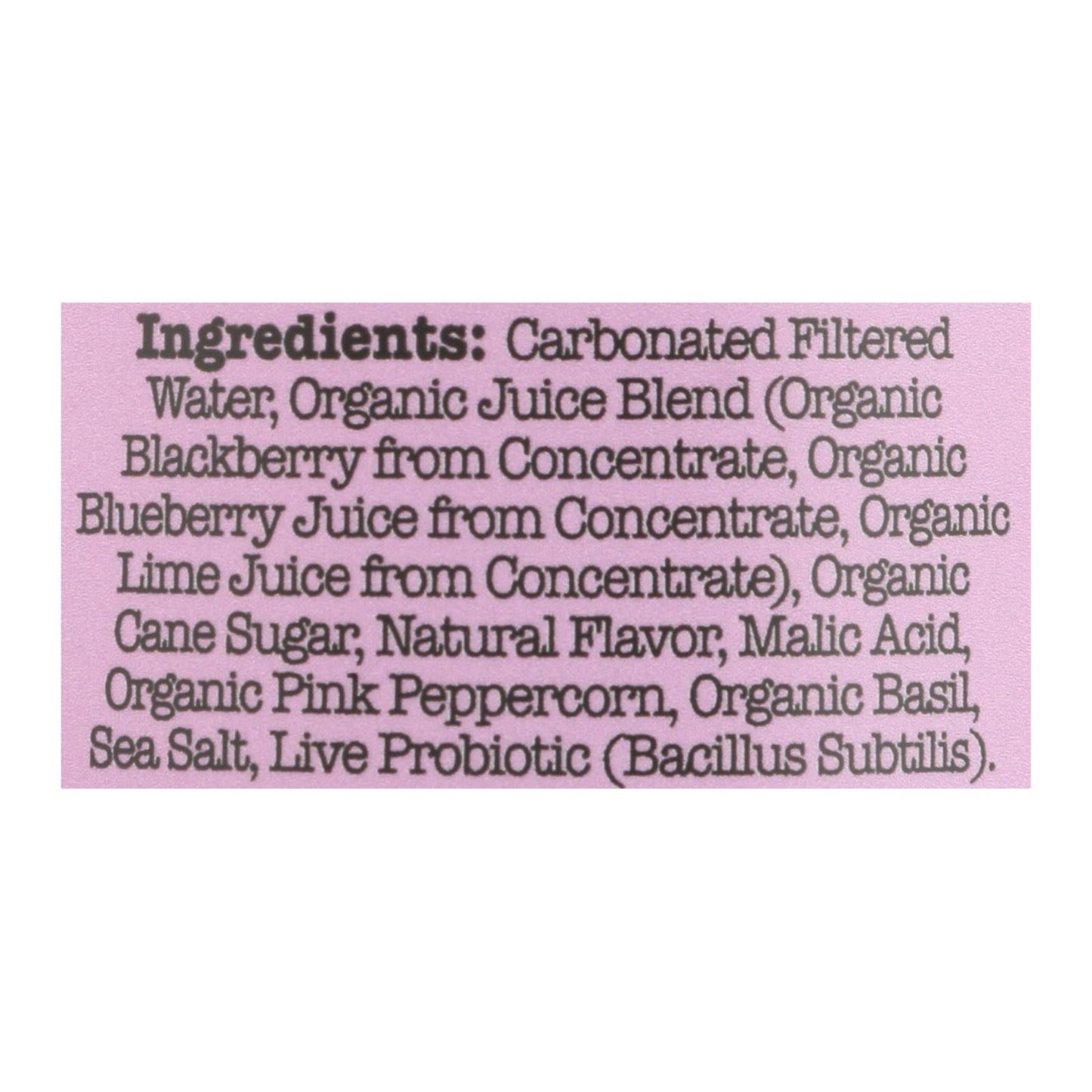 Culture Pop Soda - Wild Berries Flavor, Case of 6 - 4/12 Fl Oz Cans