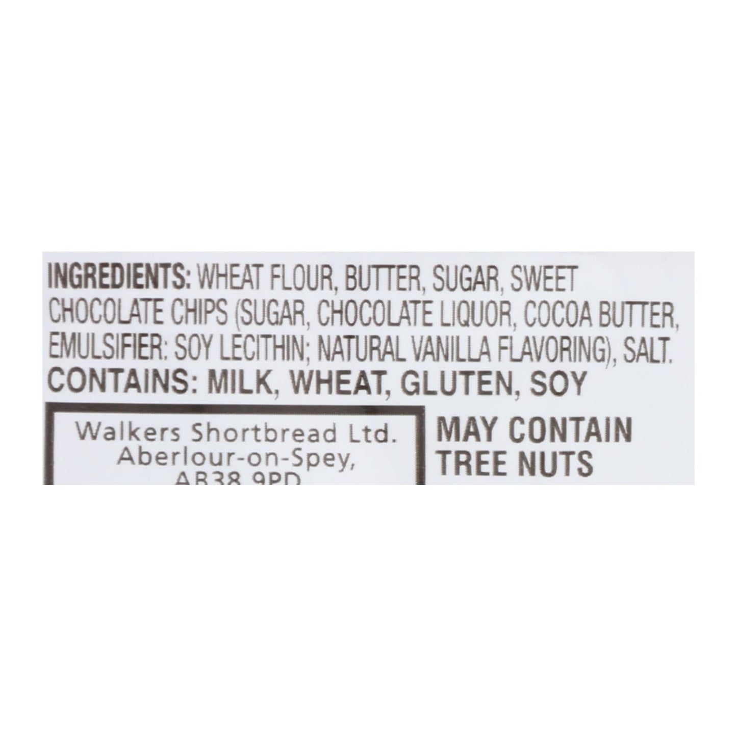 Walkers Shortbread Cookies with 2 Chocolate Chips - 1.4 Oz - Pack of 20