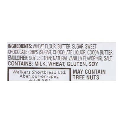 Walkers Shortbread Cookies with 2 Chocolate Chips - 1.4 Oz - Pack of 20