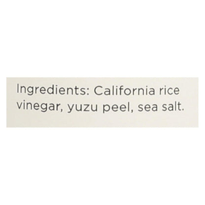 California Yuzu Rice Vinegar by O Olive Oil - Case of 6 - 10.1 fl. oz.