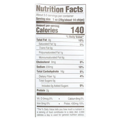 Boulder Canyon Kettle Chips Malt Vinegar and Sea Salt, 5.25 Oz. (Pack of 12)