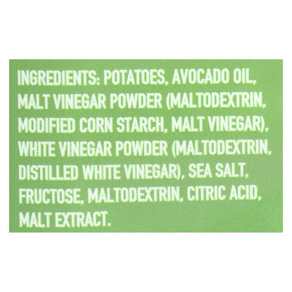Boulder Canyon Kettle Chips Malt Vinegar and Sea Salt, 5.25 Oz. (Pack of 12)