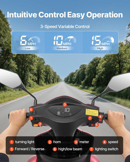 Heavy Duty 4-Wheel Mobility Scooters For Seniors & Adults, 500lbs Capacity, 21.5 Miles 3-Speed Long Range, 1000W All Terrain Electric Recreational Scooter Wheelchair, 20° Max Climbing Capacity