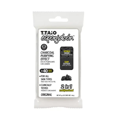 Esponjabon Charcoal Bar Soap Sponge 4.2 oz