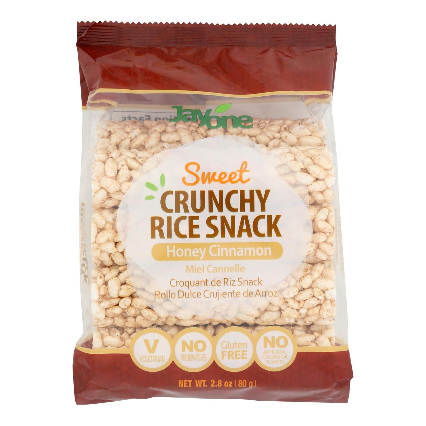 J1 Snack - Honey Cinnamon Flavor - Case of 6 - 2.8 Oz Packs