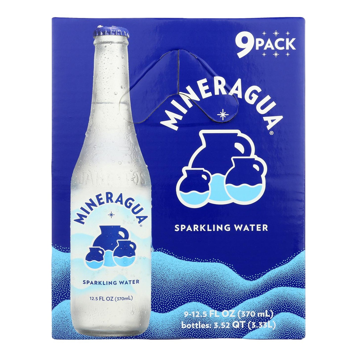 Mineragua - Refreshing Sparkling Water Plain - 12.5 oz (9-Pack)