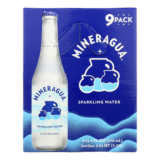 Mineragua - Refreshing Sparkling Water Plain - 12.5 oz (9-Pack)