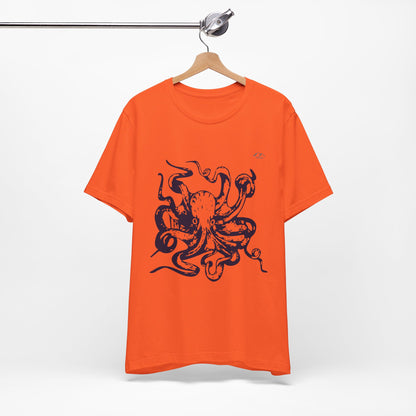 TS-034ML-24 Octopus T-Shirt Ocean Lover Octopus Art Design