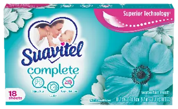 Suavitel Softner Sheet Water Fall Mist 18 ct