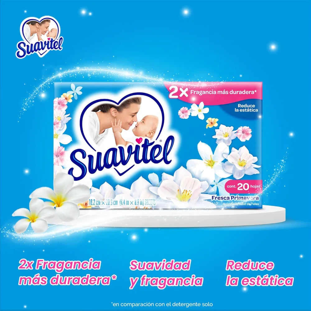 Suavitel Dryer Sheets Field Flowers 20 ct