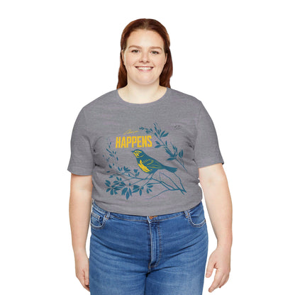 TS-031ML-24 Bird Lover Sparrow Art T Shirt