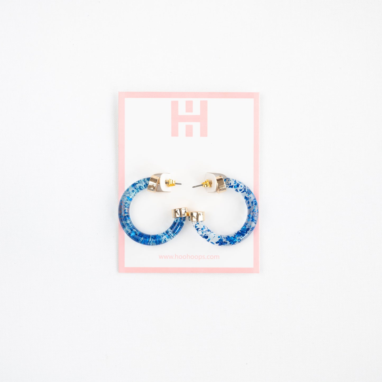Mini Hoops - Blue Foil