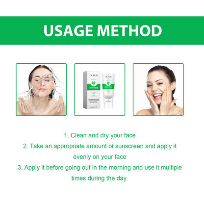 OUHOE Wonder Release Centella Daily Sun Lotion, Summer Protective Hydrating Mild Isolation Protective Cream
