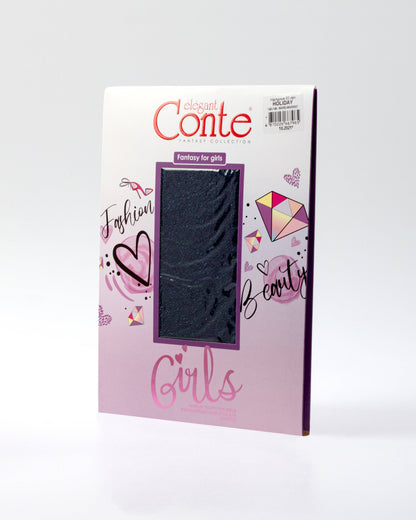 Conte Holiday 50 Den - Fantasy Elegant Tights For Girls with pearlescent lurex shine - 4yr. 6yr. 8yr. 10yr. (20С-201СП)