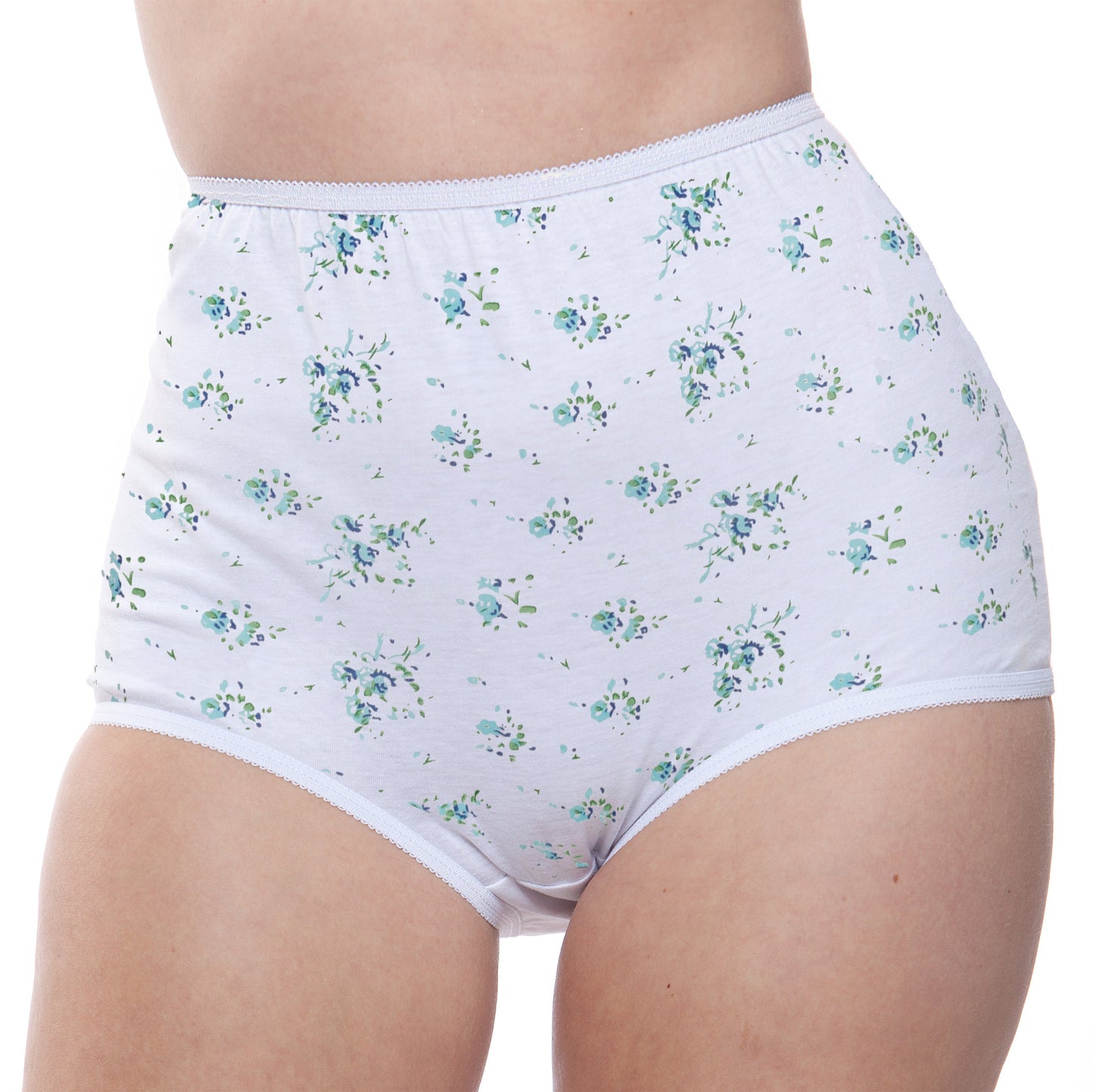 100% Cotton Full Coverage Panty Floral Print 6 Pack