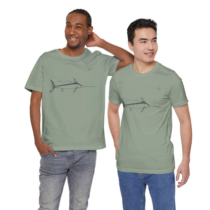 TS-028ML-24 Swordfish T-Shirt  Ocean Lover Swordfish Art Fishing Gift