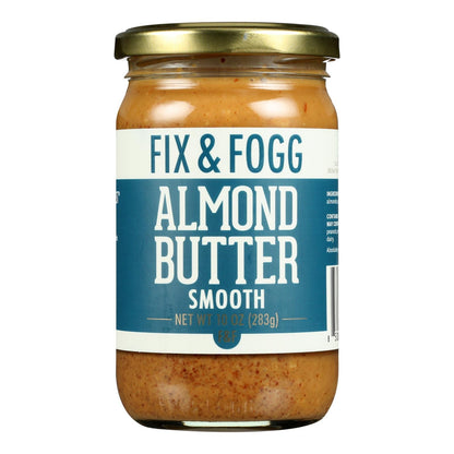 Fix & Fogg Almond Butter, Smooth, 10 Oz., Case of 6